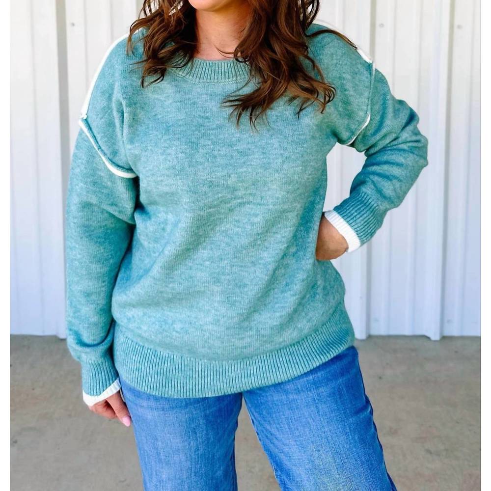 NEW AAPPARELLA sheridan sweater in seagreen